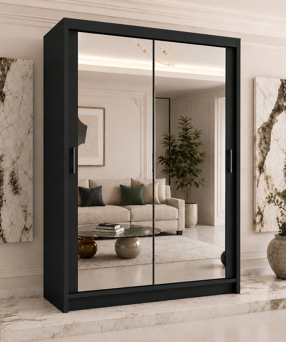 MILAN WARDROBE 100/120/150/180/203/250cm - Image 2