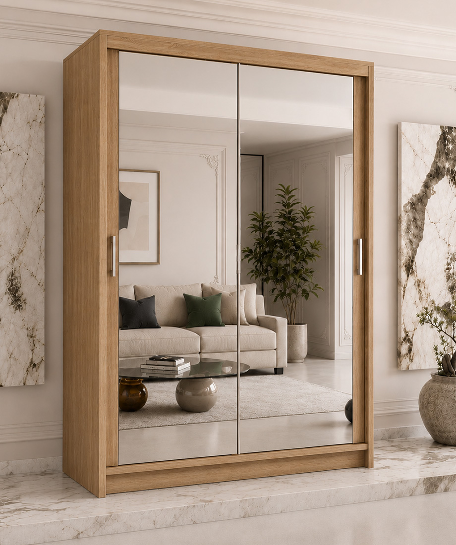 MILAN WARDROBE 100/120/150/180/203/250cm - Image 13