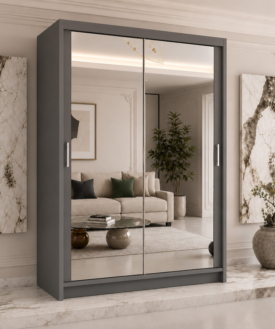 MILAN WARDROBE 100/120/150/180/203/250cm - Image 14