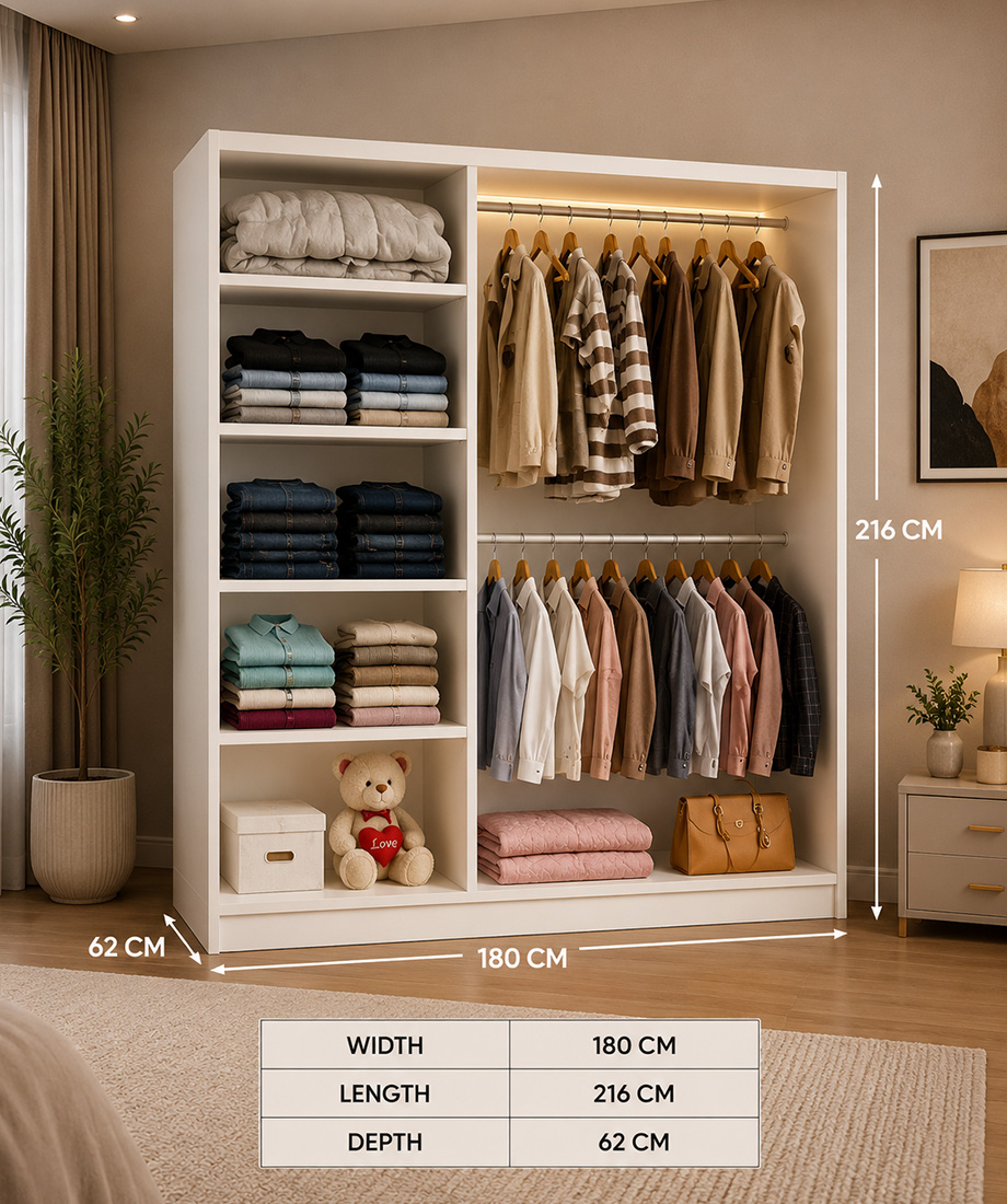 VENICE WARDROBE 150cm/180cm/203cm - Image 11